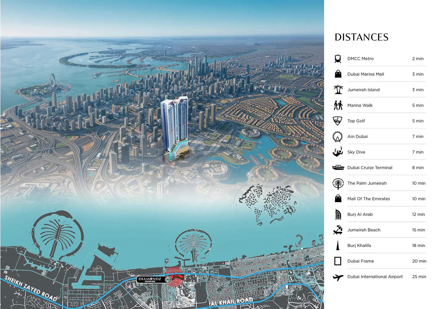 Diamondz by Danube Properties in Dubai for Sale