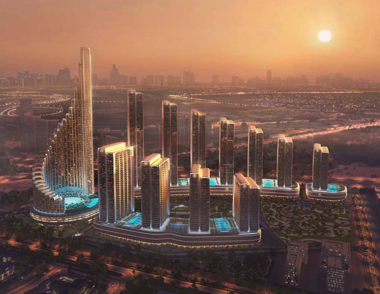 Studio Apartments for Sale in Mercedes-Benz Places Binghatti City