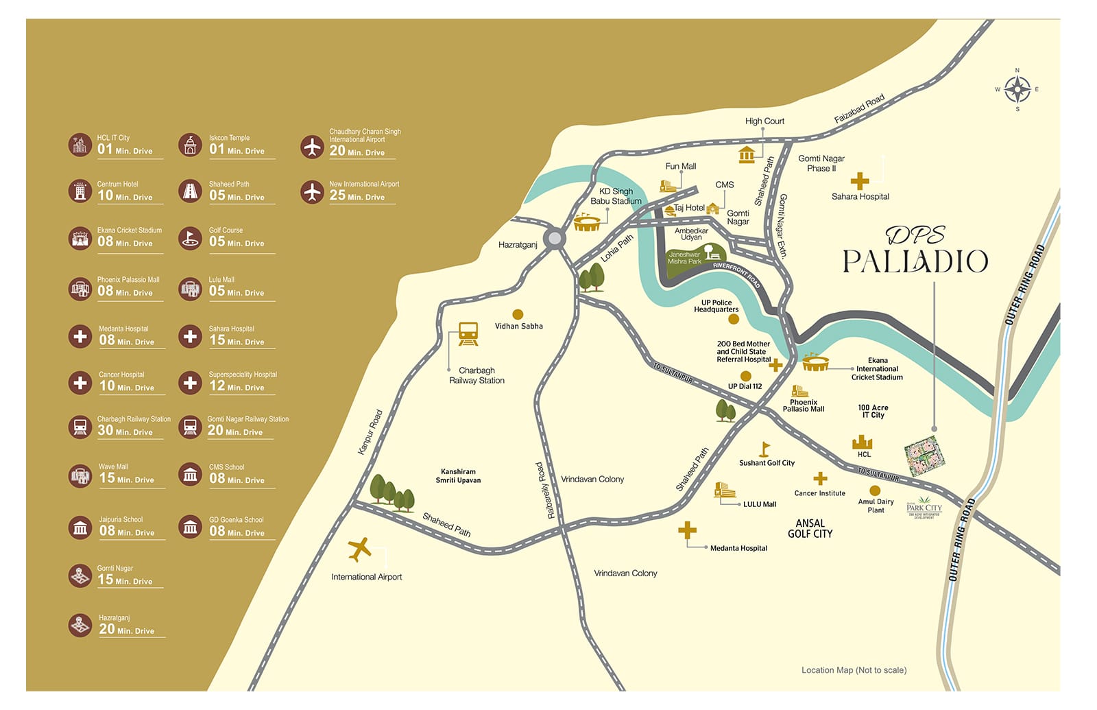 Discover Premium 3 BHK & 4 BHK Apartments at DPS Palladio, Sultanpur Road