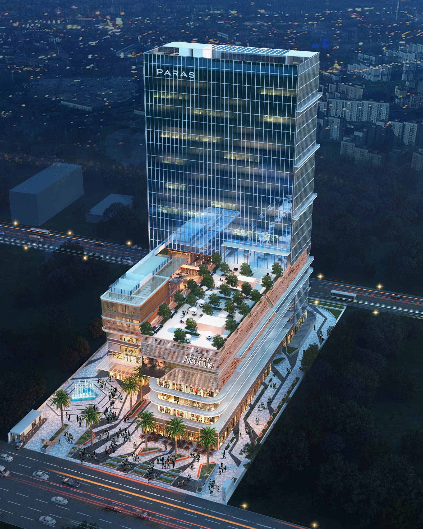 Paras Avenue Sector 129 Noida - Retail, Office Space & Food Court Investment