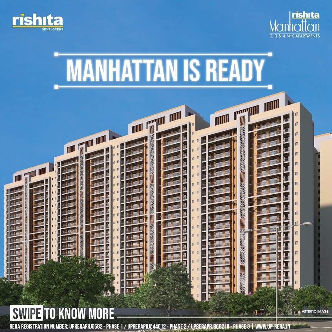 Buy Ready-to-Move 4 BHK Flats in Lucknow - Rishita Manhattan