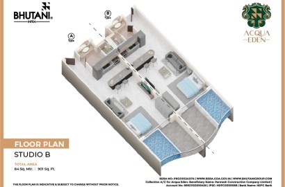 Luxury Studio Apartment for Sale in Bhutani Acqua Eden Goa