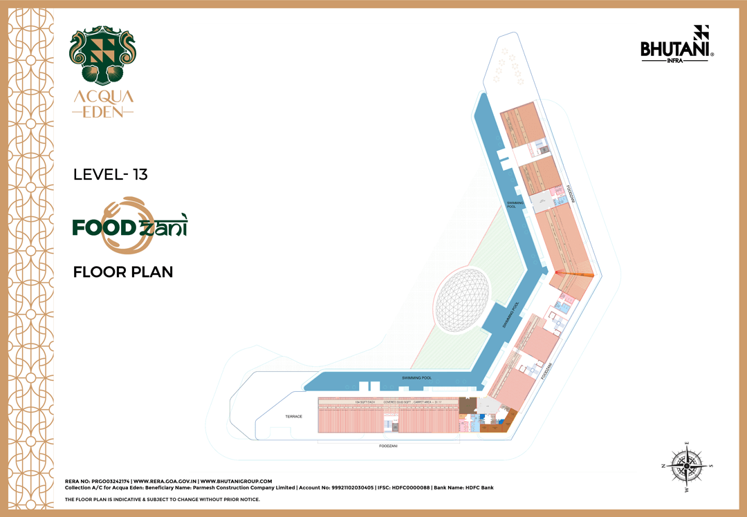 Buy Luxury Food Court Space in Bhutani Acqua Eden in Goa: A Prime Investment Opportunity