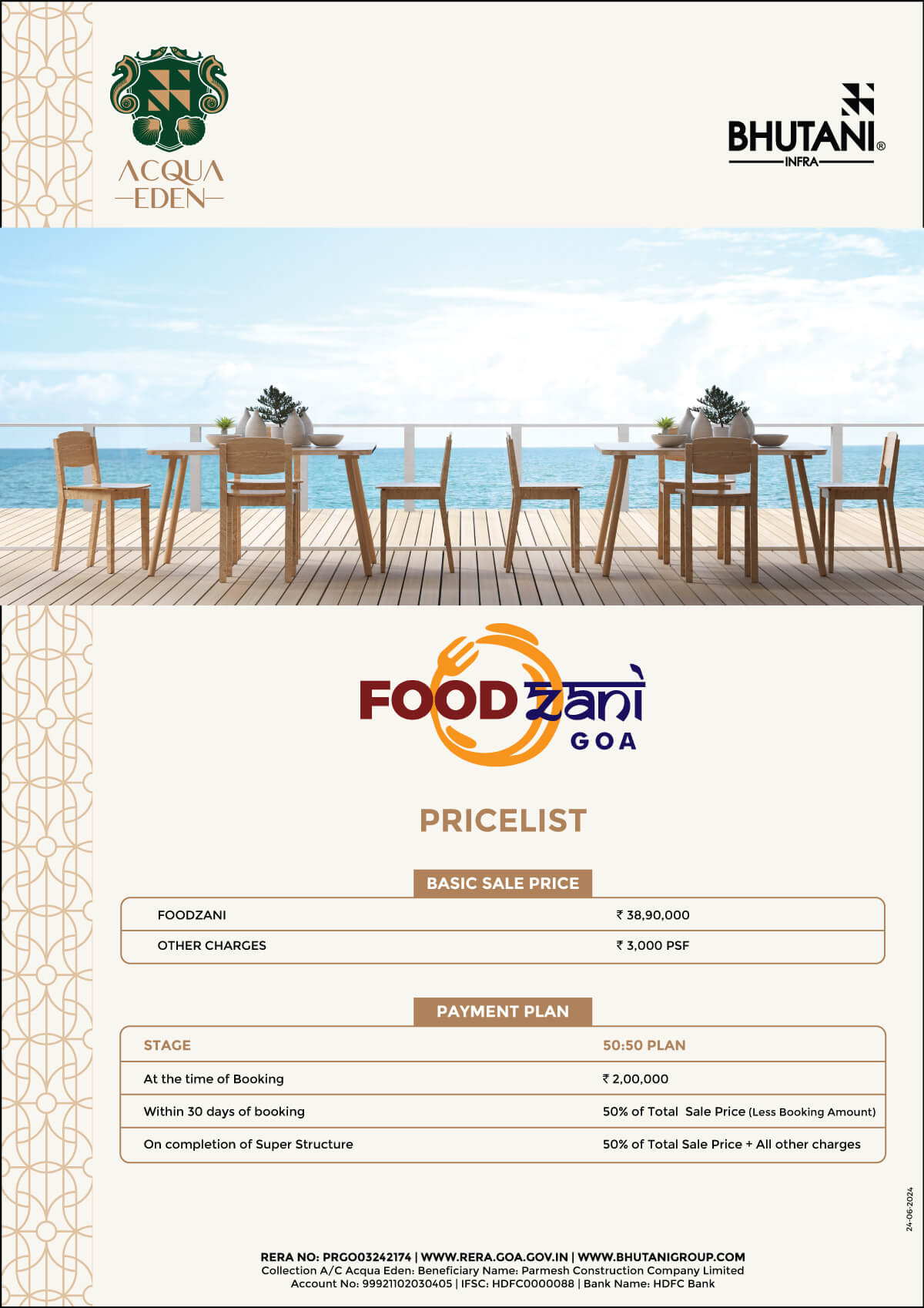 Buy Luxury Food Court Space in Bhutani Acqua Eden in Goa: A Prime Investment Opportunity